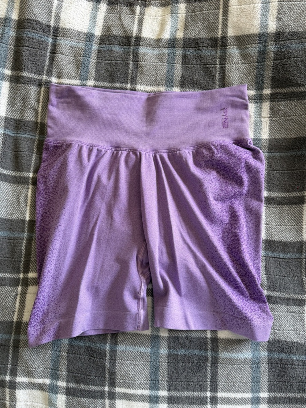 Purple High-Waist dfyne ignite workout Shorts